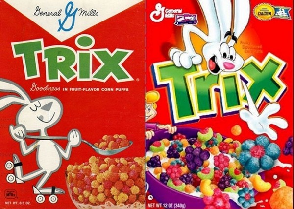 Cereal Boxes Then And Now