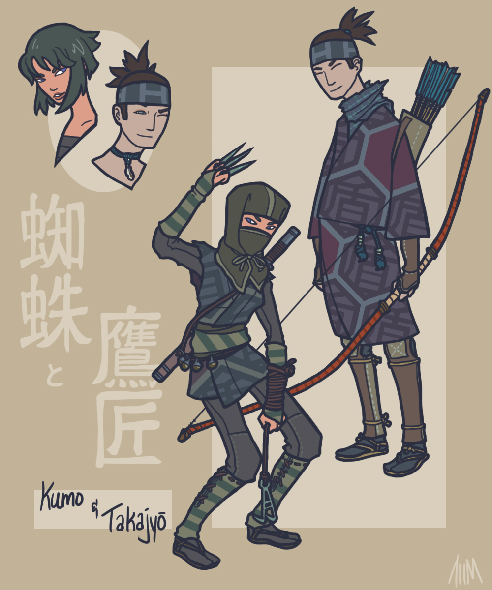 avengers as japanese warriors