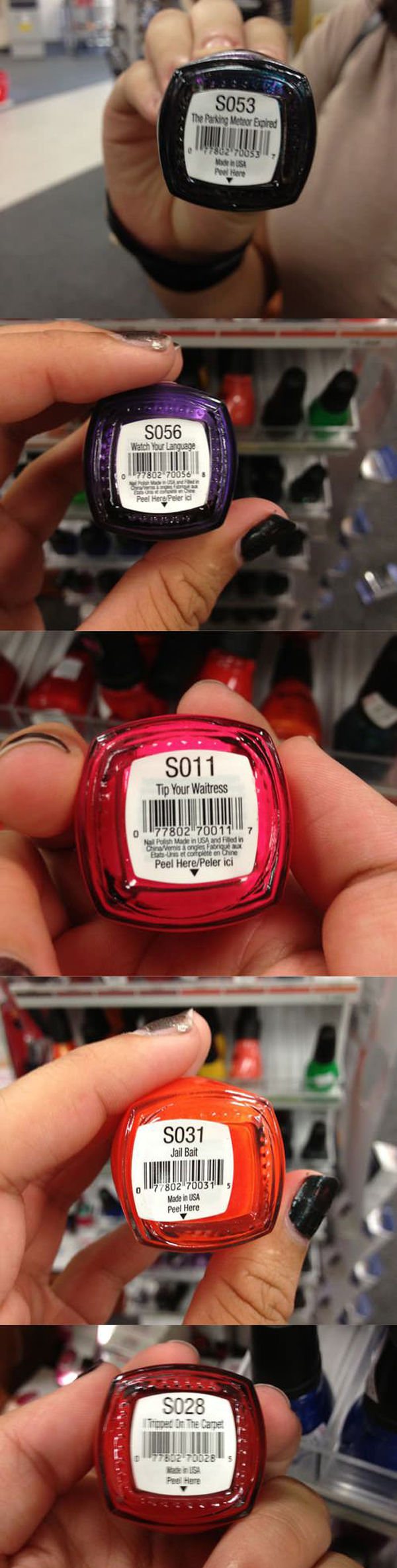 funny neat nail polish names