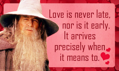 lord of the rings valentine