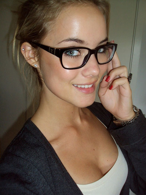 girl with glasses