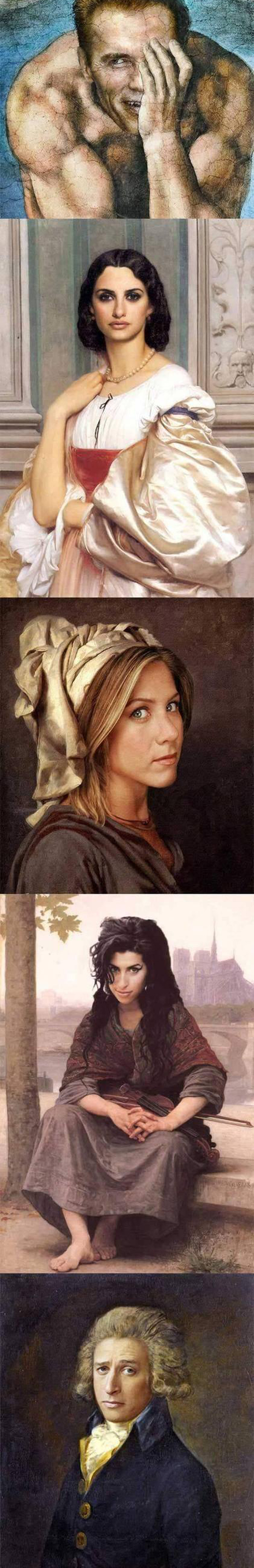 famous paintings with celebs