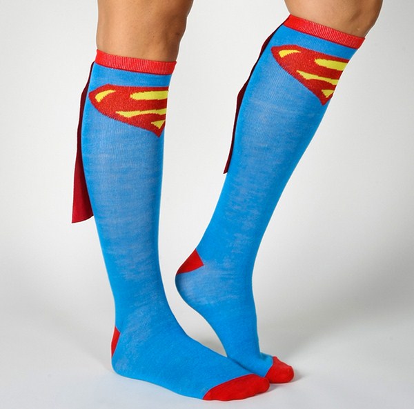super hero socks with capes
