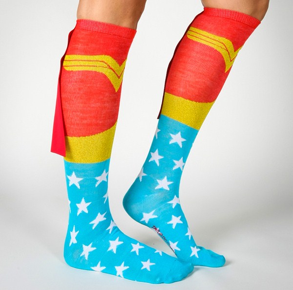 super hero socks with capes
