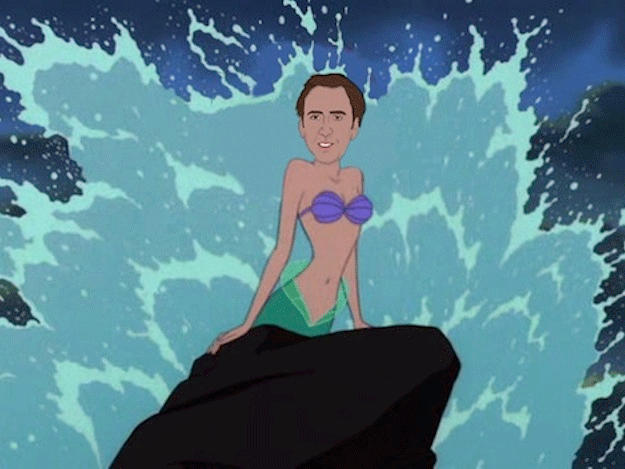 Nicolas Cage As Your Favorite Disney Princesses
