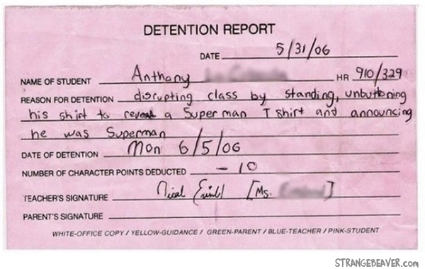 funny detention slip