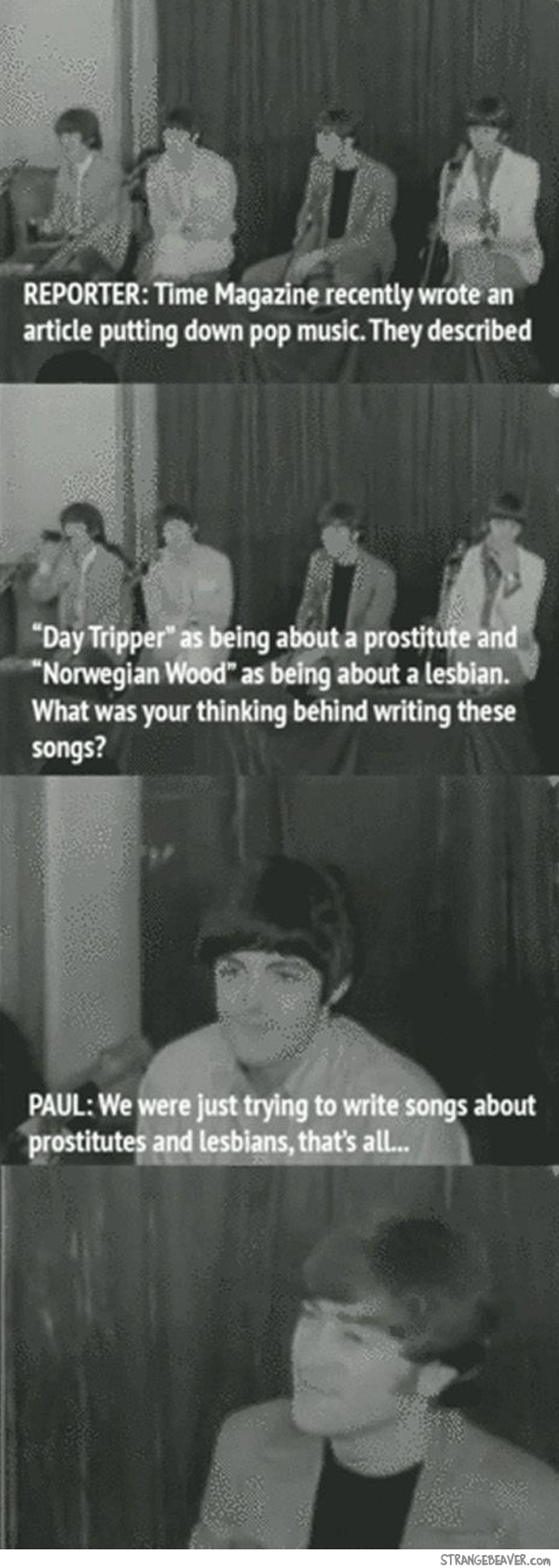 Funny Beatles interview