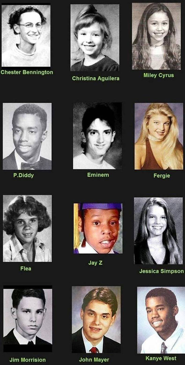 celebrity yearbook pictures