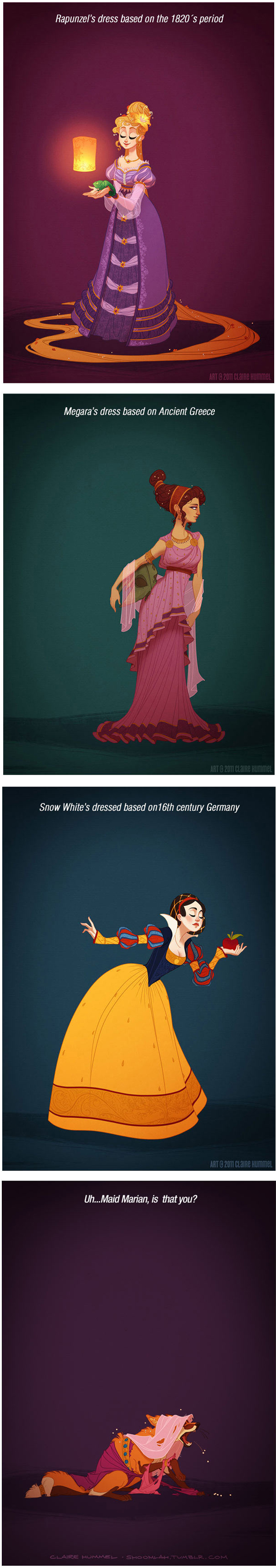 disney princess in historically accurate outfit
