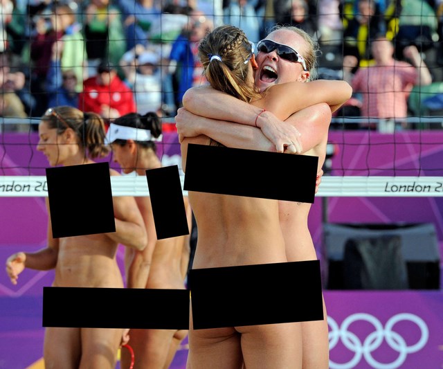 women's beach volleyball censored