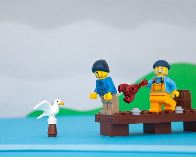 Lego state diorama Maine 