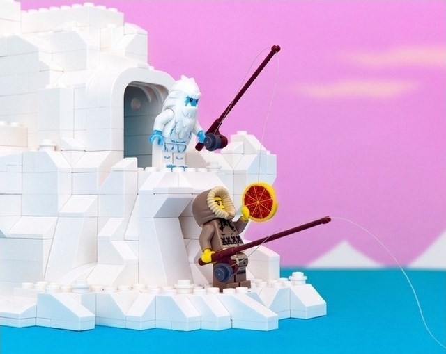 Lego state diorama Alaska 