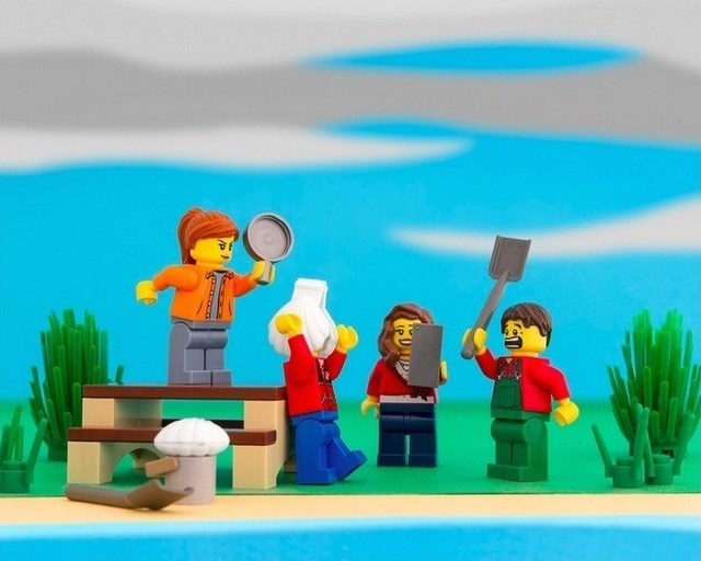 Lego state diorama Rhode Island