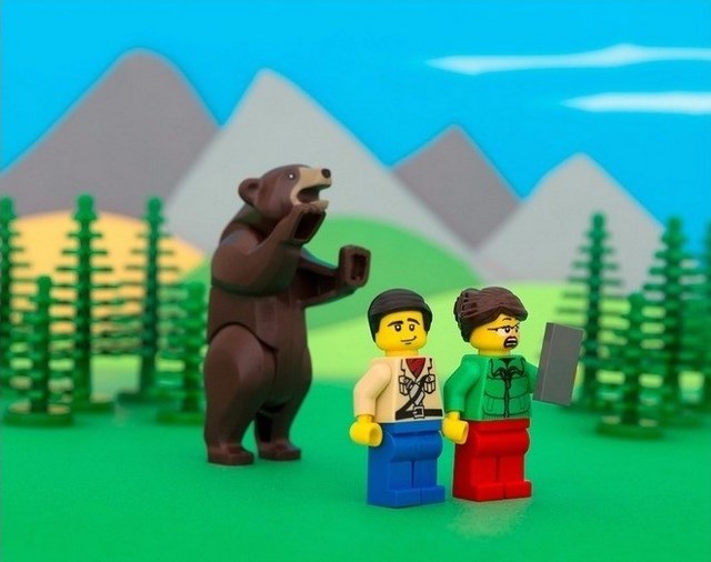 Lego state diorama Wyoming 