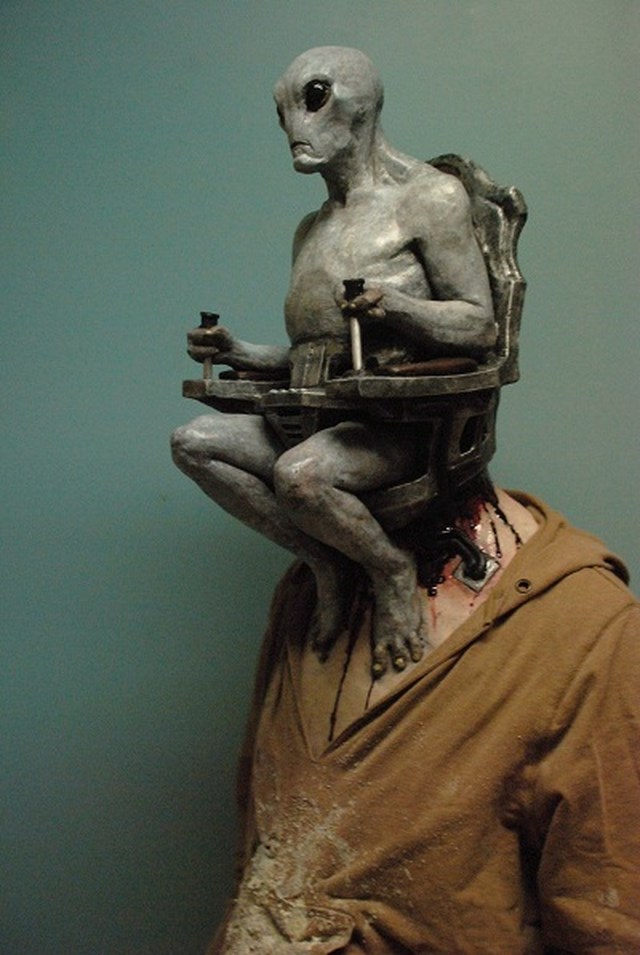 Alien mind control halloween mask