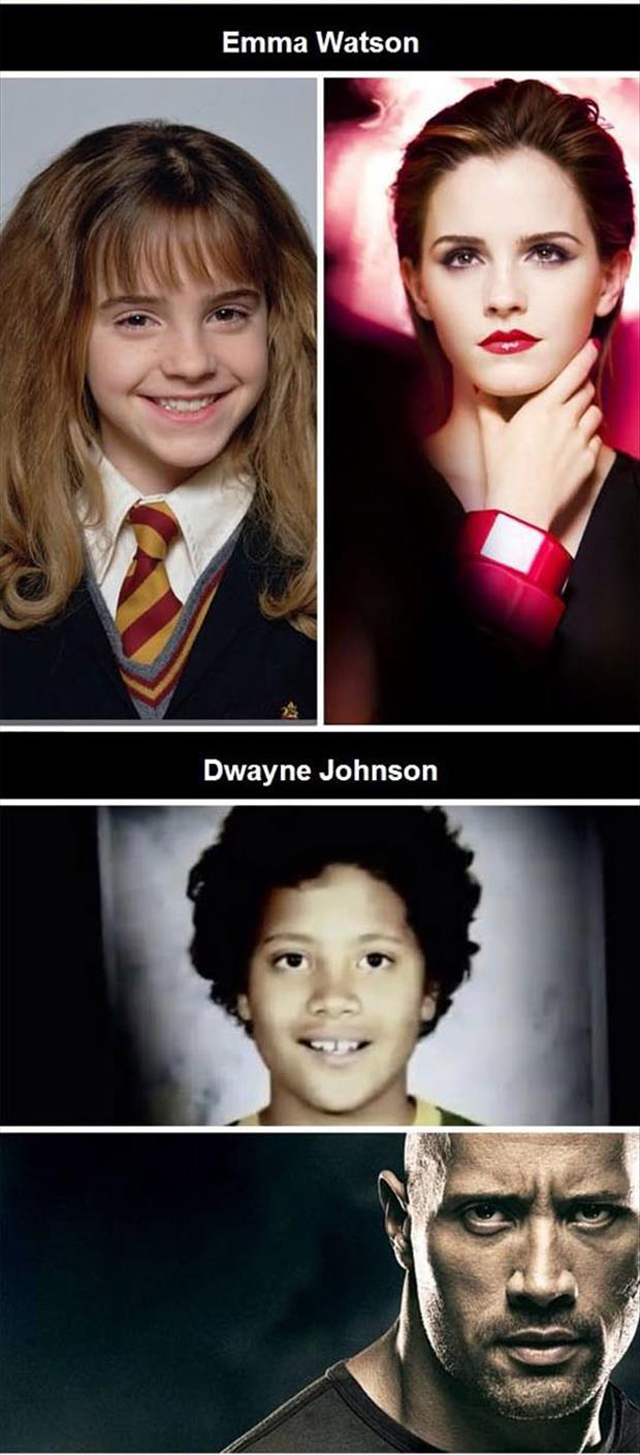 Celebs that used to be dorky looking