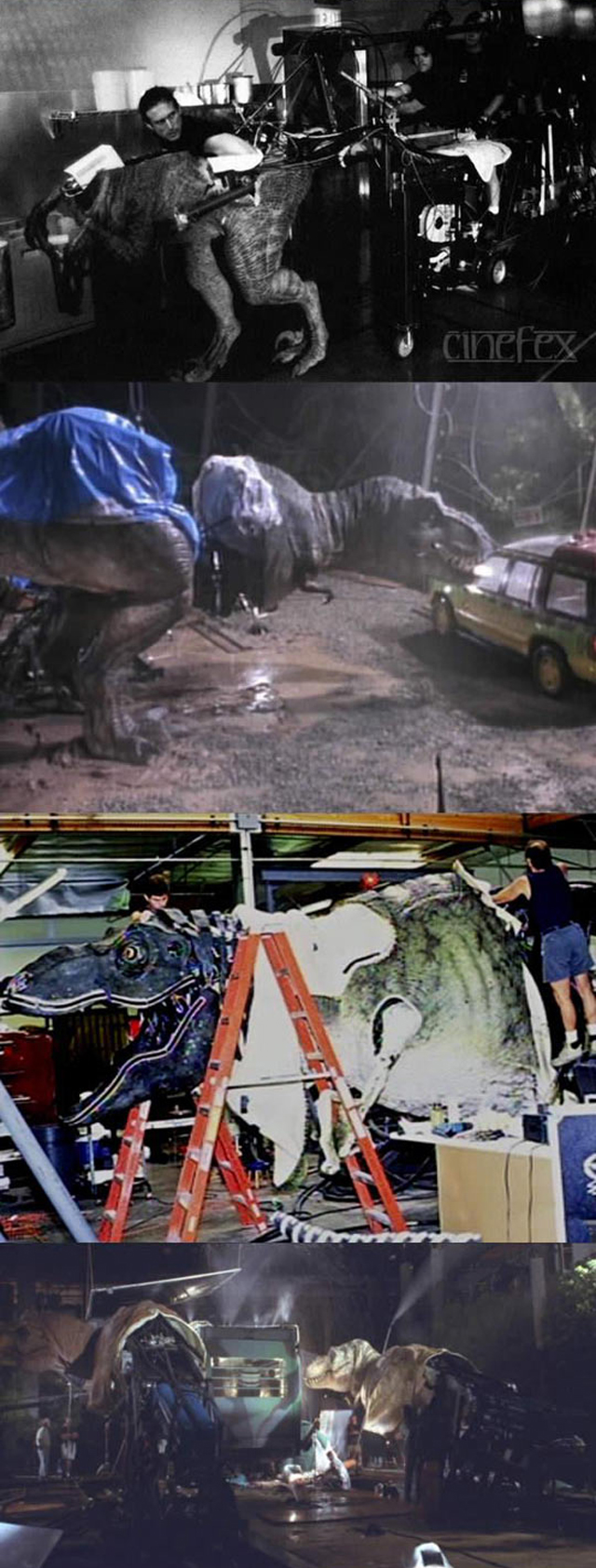 Jurassic Park Dinosaurs Behind These Scenes