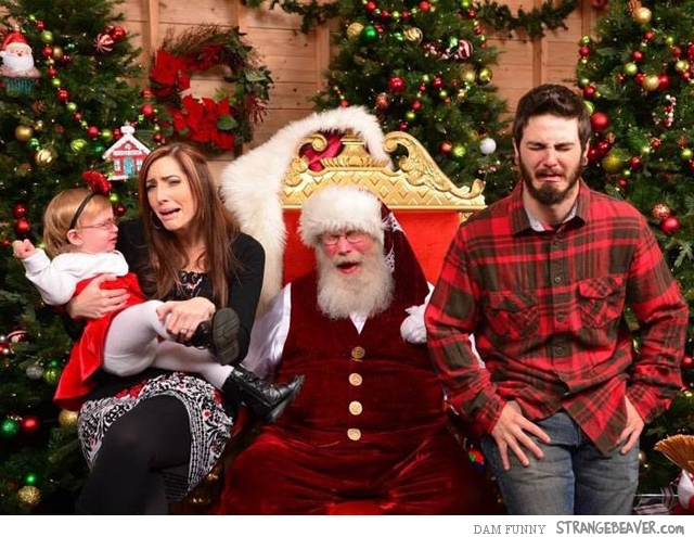 Funny pictures with Santa