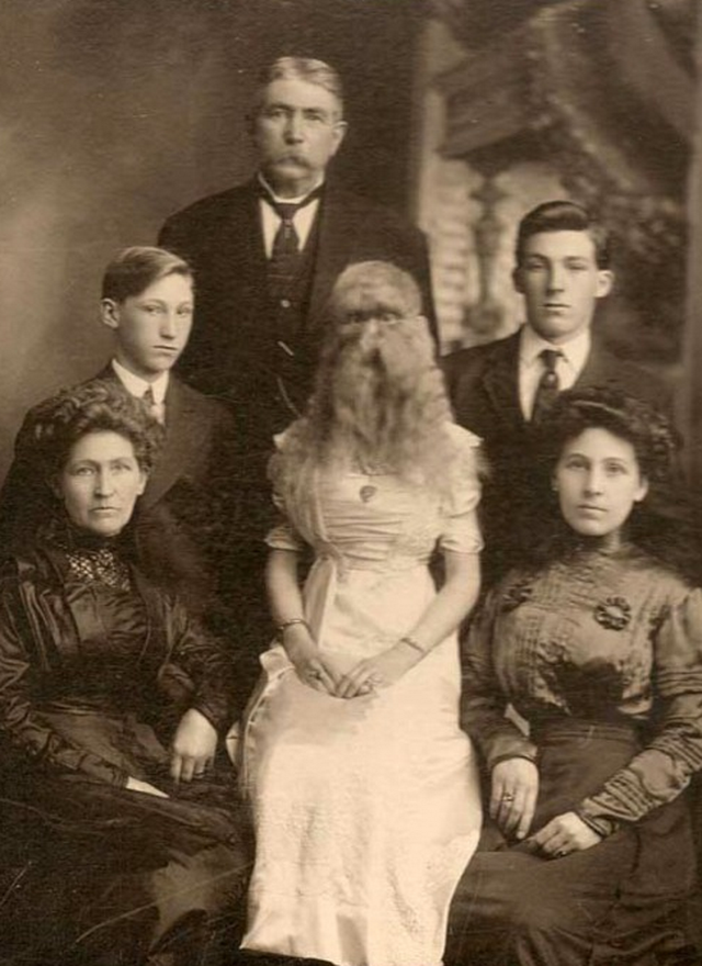 Creepy and strange vintage family photo