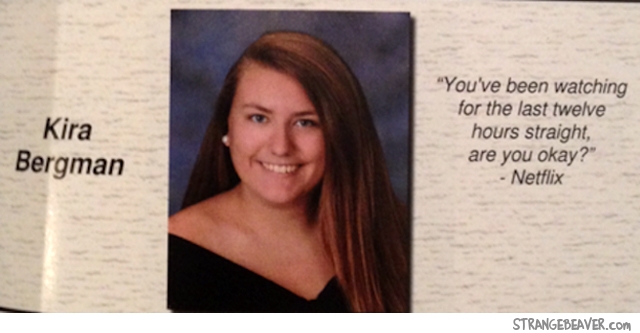 Funny yearbook quote