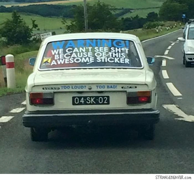 Funny and strange things seen while driving