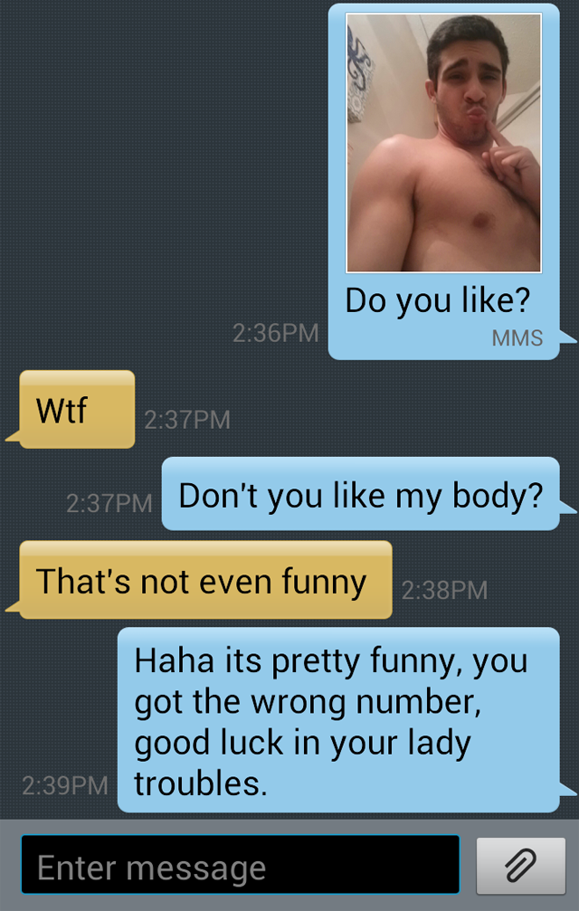 Wrong Number Text Trolling
