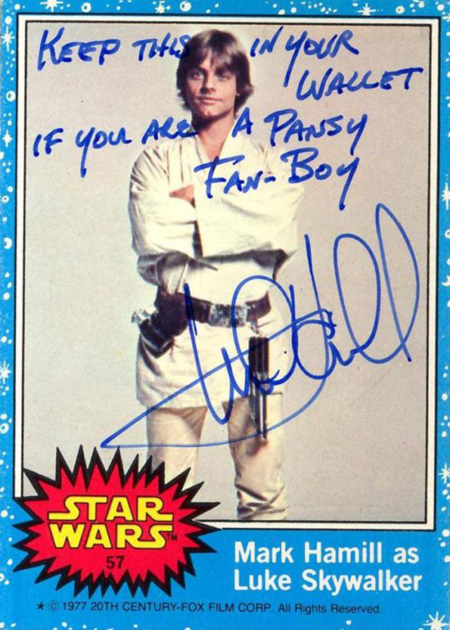 Mark Hamill Gives The Best Autographs