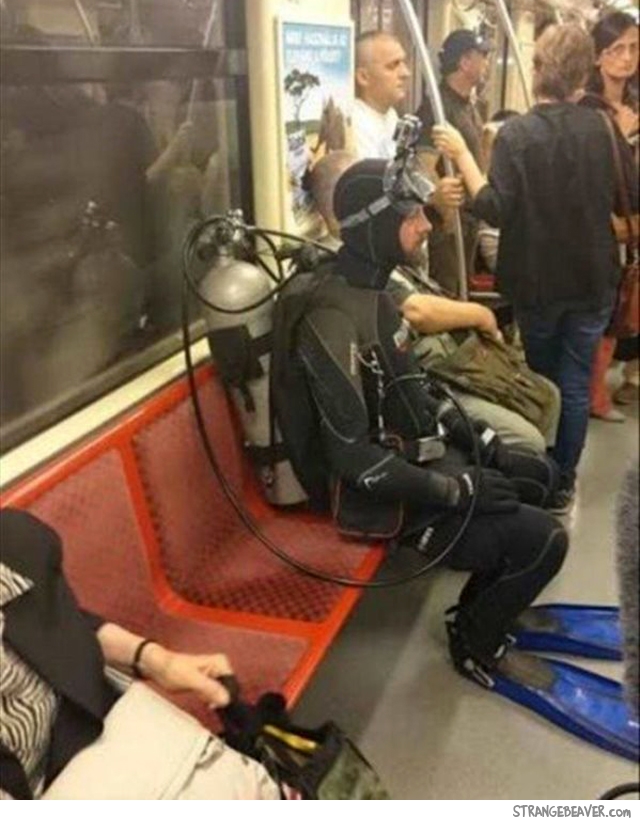 Funny things seen on the subway