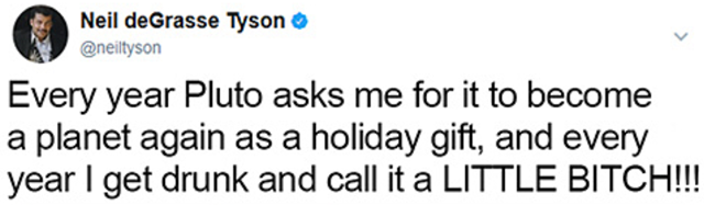 Festive Christmas Tweets From Neil deGrasse Tyson